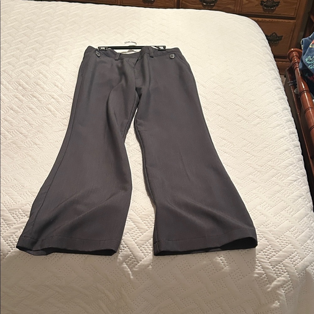 Joe B Charcoal Wide-Leg Trousers